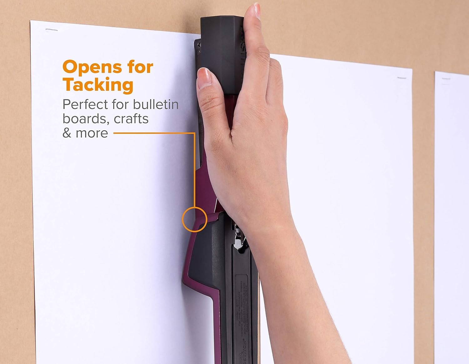 image:imageBostitch Office Epic Metal 3 in 1 Stapler 25 Sheet Capacity Includes 210 Staples in Staple Storage Compartment amp Integrated RemoverMagenta