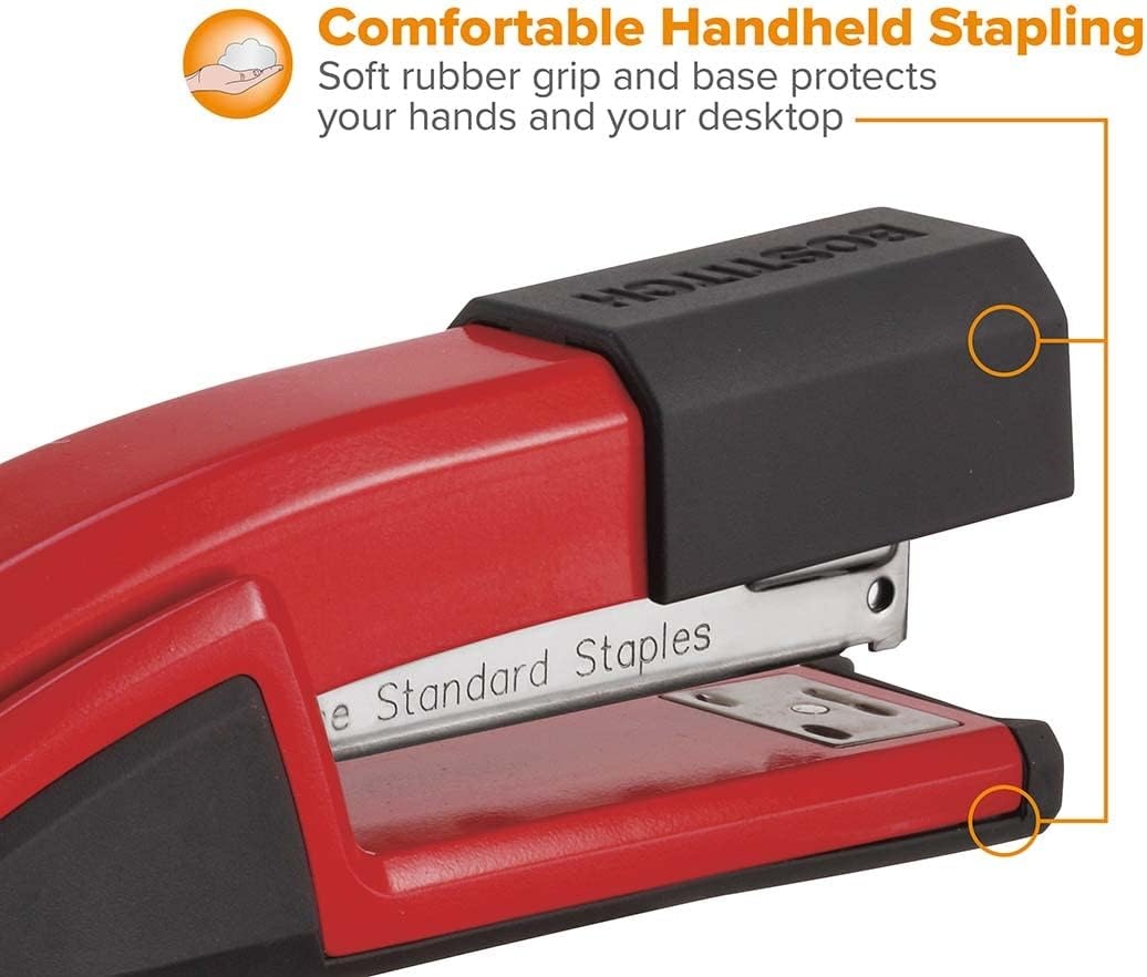 image:imageBostitch Office Epic Metal 3 in 1 Stapler 25 Sheet Capacity Includes 210 Staples in Staple Storage Compartment amp Integrated RemoverRed
