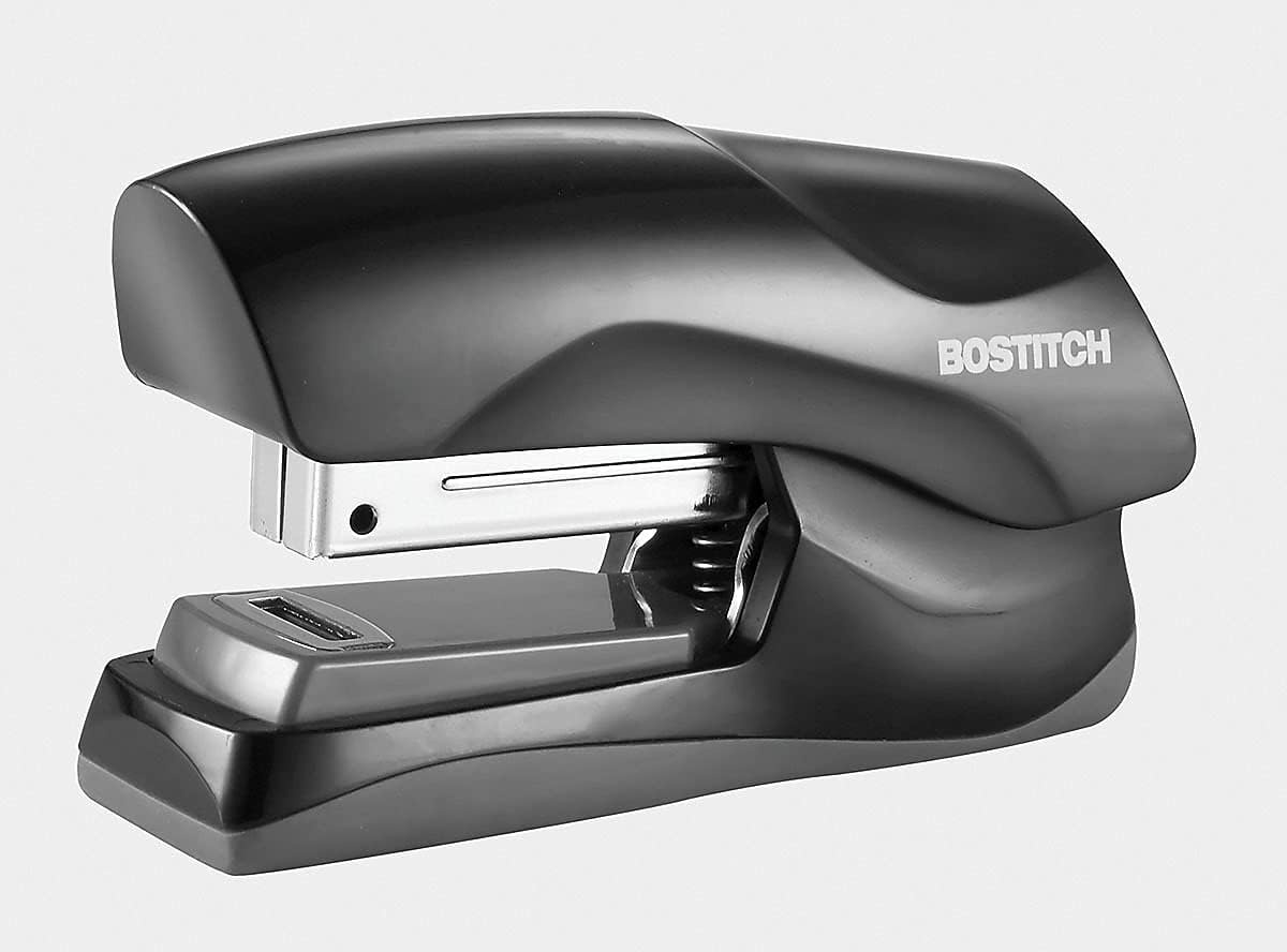 image:imageBostitch Office Heavy Duty Stapler 40 Sheet Capacity No Jam Half Strip Fits into the Palm of Your Hand For Classroom Office or Desk Black 3PackBlack