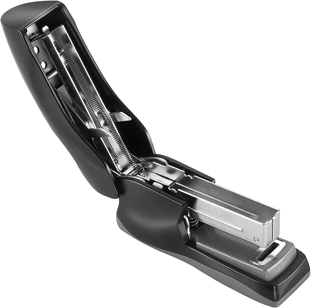 image:imageBostitch Office Heavy Duty Stapler 40 Sheet Capacity No Jam Half Strip Fits into the Palm of Your Hand For Classroom Office or Desk Black 3PackBlack