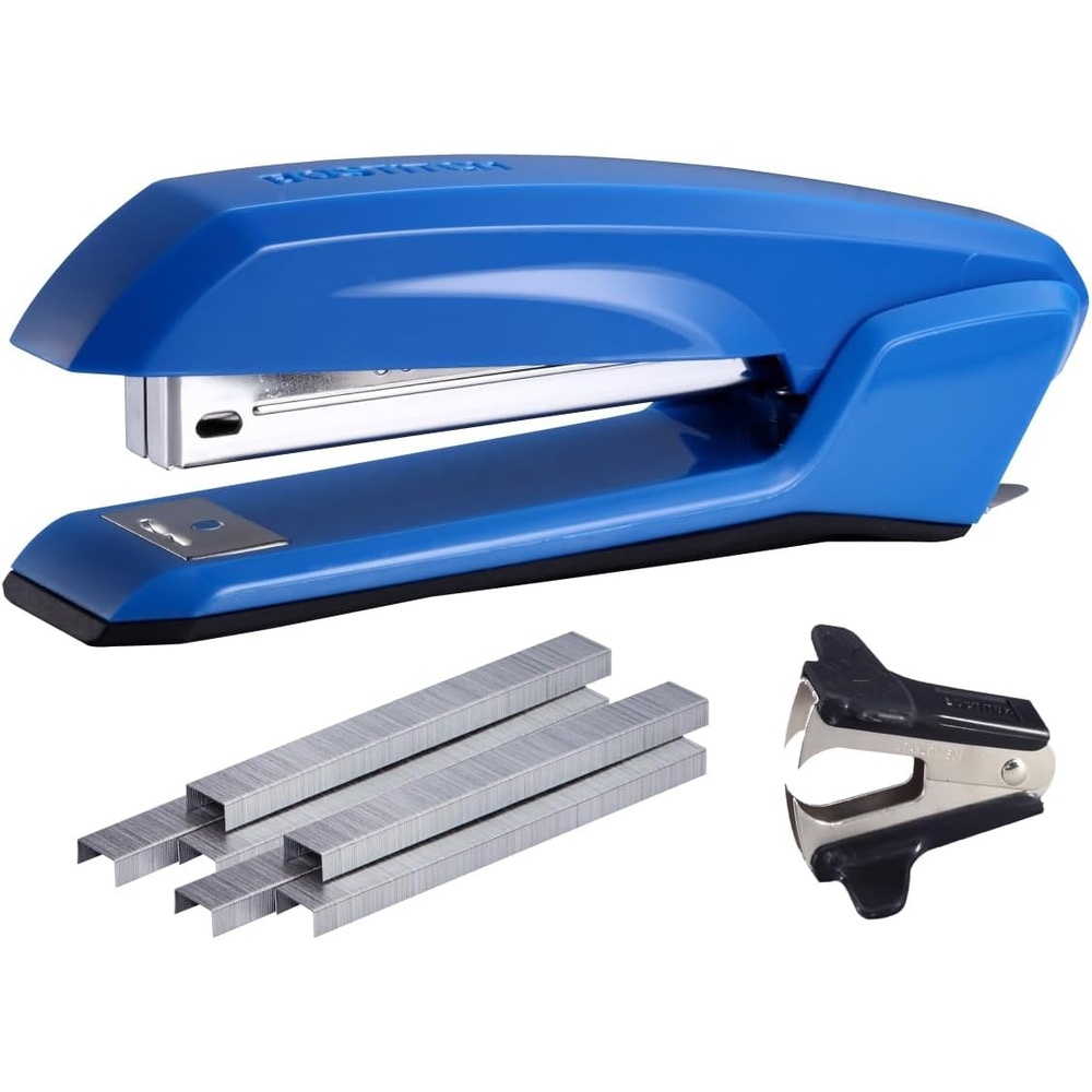 image:imageBostitch Office Ascend 3 in 1 Stapler Integrated Remover amp Staple Storage 420 Staples Included 20 Sheet Capacity Lightweight MagentaBlue Value Pack