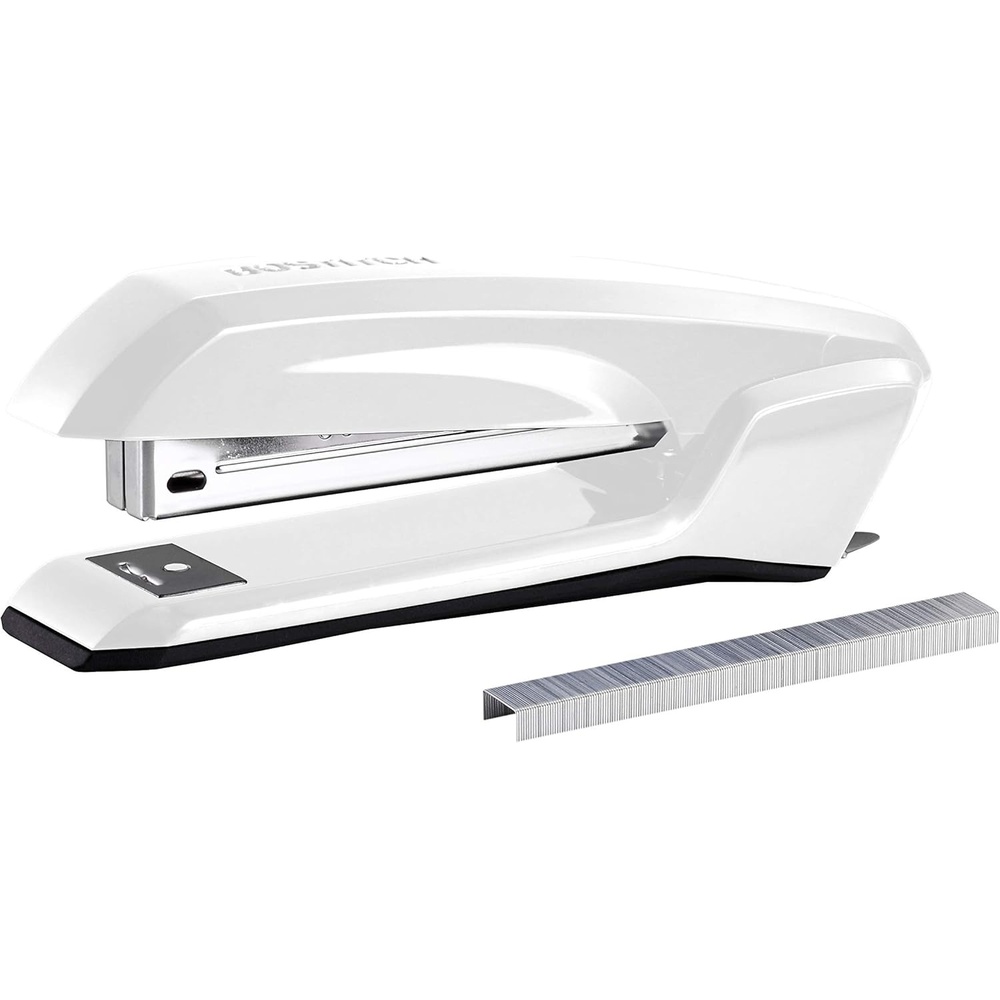 image:imageBostitch Office Ascend 3 in 1 Stapler Integrated Remover amp Staple Storage 420 Staples Included 20 Sheet Capacity Lightweight MagentaWhite