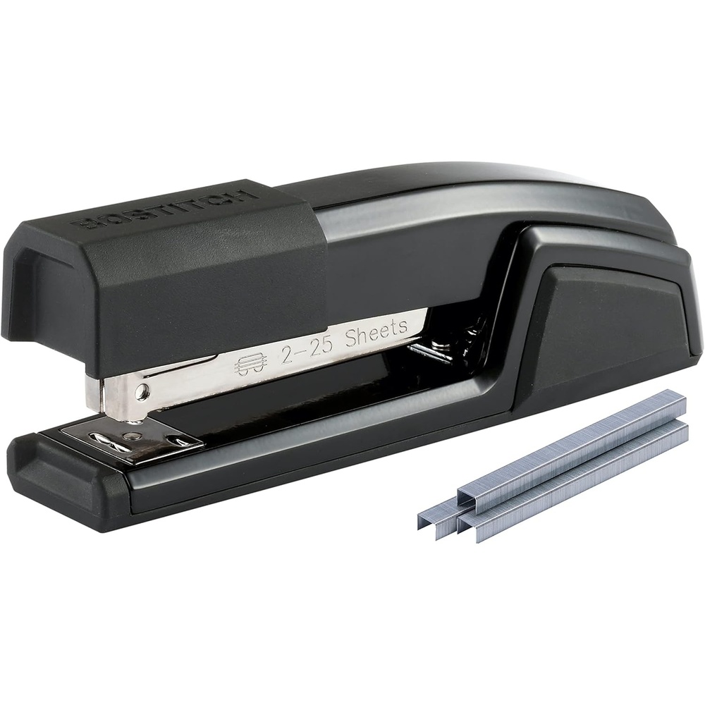 image:imageBostitch Office Epic Metal 3 in 1 Stapler 25 Sheet Capacity Includes 210 Staples in Staple Storage Compartment amp Integrated RemoverBlack