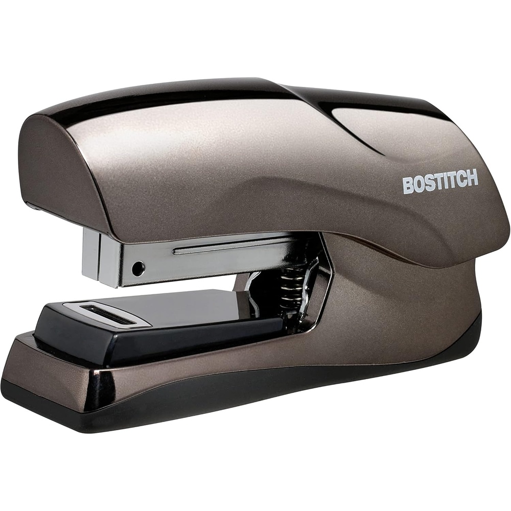 image:imageBostitch Office Heavy Duty Stapler 40 Sheet Capacity No Jam Half Strip Fits into the Palm of Your Hand For Classroom Office or Desk Black 3PackBlack Chrome