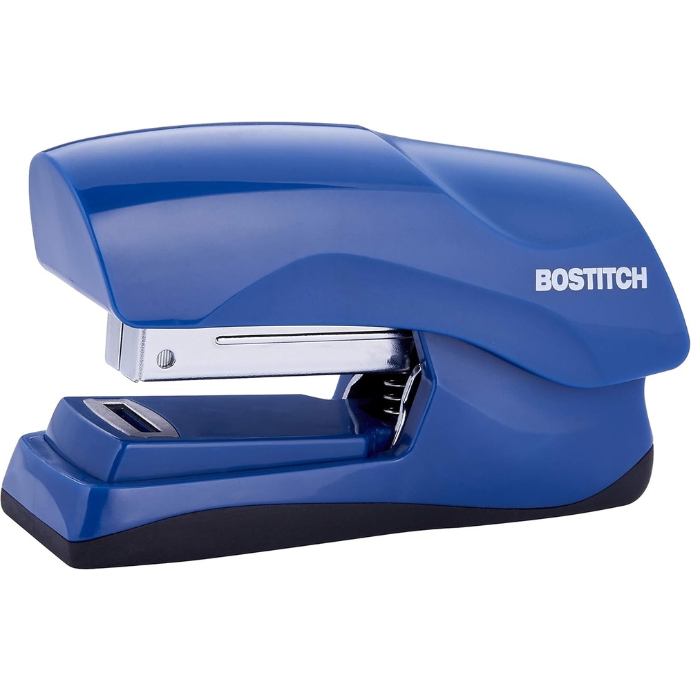 image:imageBostitch Office Heavy Duty Stapler 40 Sheet Capacity No Jam Half Strip Fits into the Palm of Your Hand For Classroom Office or Desk Black 3PackNavy Blue