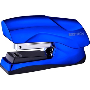 image:imageBostitch Office Heavy Duty Stapler 40 Sheet Capacity No Jam Half Strip Fits into the Palm of Your Hand For Classroom Office or Desk Black 3PackMetallic Blue