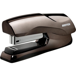 image:imageBostitch Office Heavy Duty Stapler 40 Sheet Capacity No Jam Half Strip Fits into the Palm of Your Hand For Classroom Office or Desk Black 3PackMetallic Black