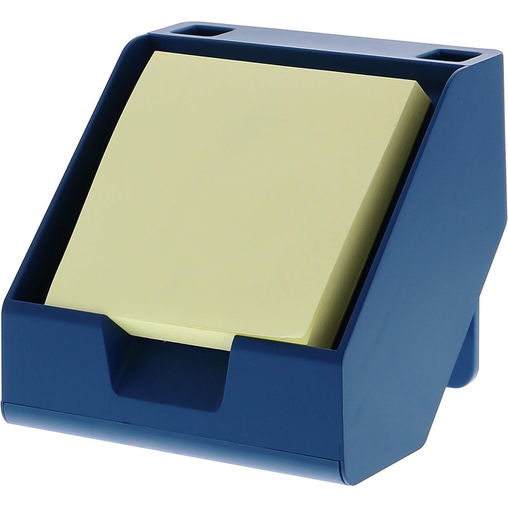 image:imageBostitch Office Sticky Note Holder Business Card Stand Includes Pen Holders GrayBlue